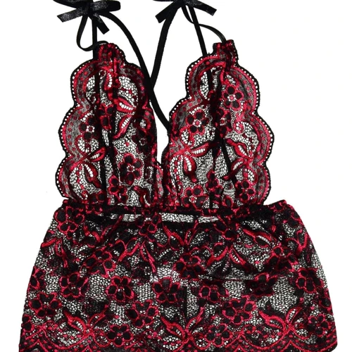 Эротический комплект NDS 1187-2 Black/Red L/XL (23766)