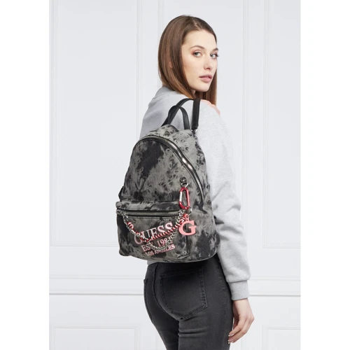 Женский рюкзак Guess NapleBackpack серый (HWDY8407330-BLD): Фактура Тканая, Матовая