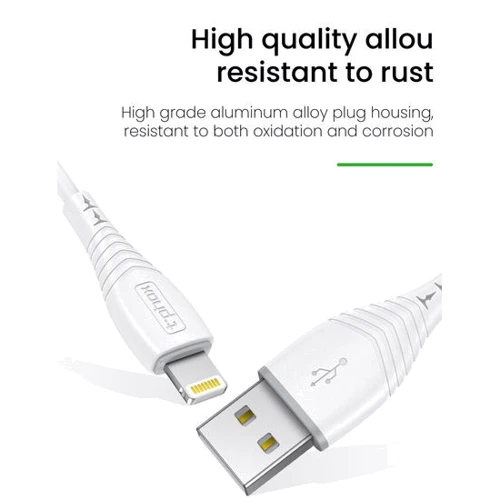 Кабель T-PHOX USB Cable to Lightning/microUSB/USB-C 3A 1.2m White (T-F831 White) фото 9