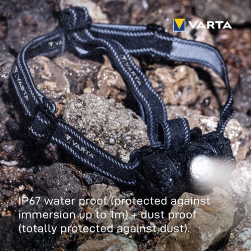 Фонарь туристический Varta Indestructible H20 Pro: Тип Налобный