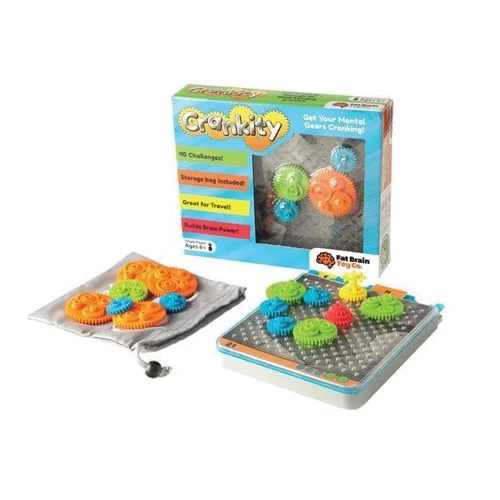 Головоломка Разноцветные шестерёнки FatBrainToys Crankity (F140ML)