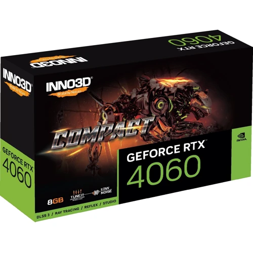 Видеокарта INNO3D GEFORCE RTX 4060 COMPACT (N40601-08D6-173050N) UA: Тип памяти GDDR6