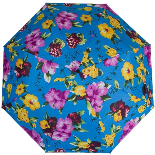 Зонт женский полуавтомат Happy Rain голубой (U42280-2)