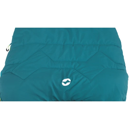Спальный мешок Outwell Pine Prime/-1°C Turquoise Left (230345): Материал внешней ткани 75D 190T Pongee, 100% polyester