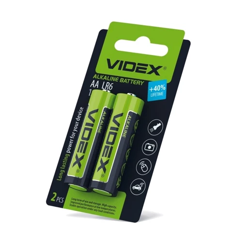 VIDEX AA bat Alkaline 2шт (25400)