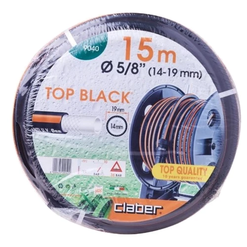 Шланг садовий CLABER 9040 Top-Black 5/8" 15m