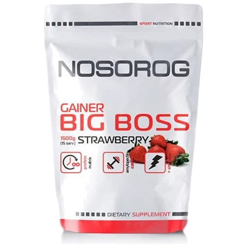 

Nosorog Nutrition Big Boss Gainer 1500 g /15 servings/ Strawberry