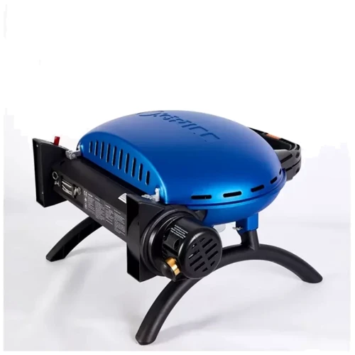 Портативный переносной газовый гриль O-GRILL 500, синий фото 10