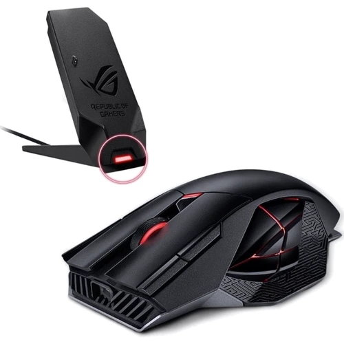 Мишка ASUS ROG Spatha X WL/USB Black (90MP0220-BMUA00): Ергономіка симетрична для лівшів