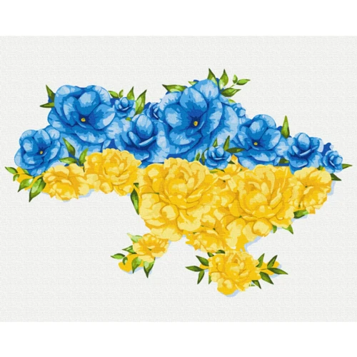 Картина по номерам Brushme Цветущая Украина ©Svetlana Drab 40х50 см (BS53081)