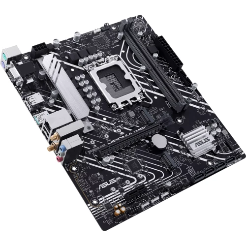 ASUS PRIME H610M-A WIFI: Разъемы на задней панели USB 3.2 Gen 2, USB 2.0, VGA, HDMI, Ethernet RJ-45, DisplayPort