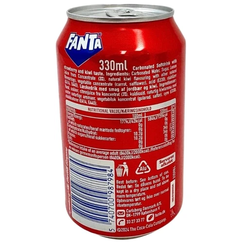 Напиток газированный Fanta Strawberry & Kiwi 330 ml