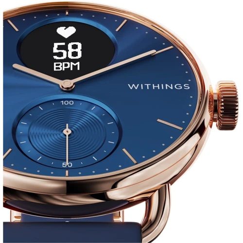 Смарт-часы Withings ScanWatch 38mm Blue & Rose: Совместимые ОС Android / iOS
