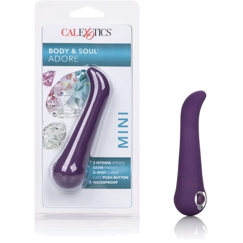 Вибратор Body&soul Adore 8,25 х 2,5 см, фиолетовый
