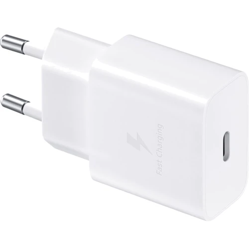 Зарядное устройство Samsung USB-C Wall Charger with Cable USB-C 15W White (EP-T1510XWEGRU): Кабель в комплекте USB-C