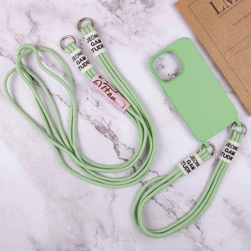 Чехол для iPhone TPU Case two straps California Pistachio for iPhone 11 Pro Max фото 5