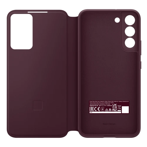 Чохол для телефона Samsung Smart Clear View Cover Burgundy (EF-ZS906CEEGRU) для Samsung S906 Galaxy S22+