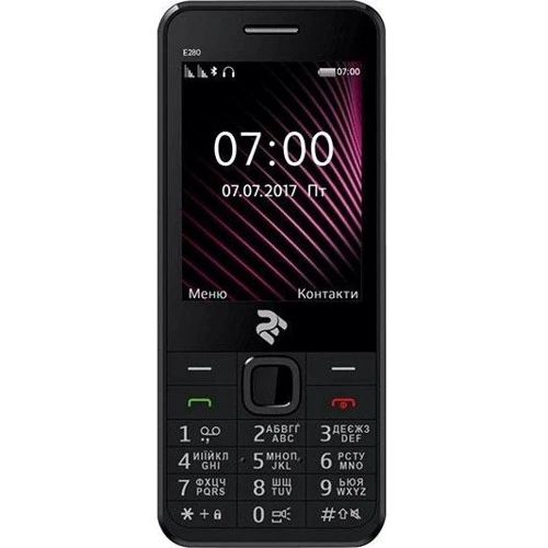 Мобільний телефон 2E E280 Dual Sim Black (UA UCRF)