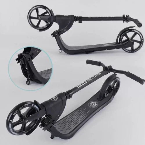 Двоколісний самокат Best Scooter Чорний (72378): Тип коліс литі