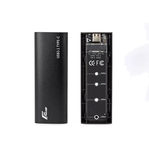 Аксесуар для накопичувача Frime для M.2 NVMe PCIe Metal USB 3.2 (TYPE-C) Black (FHE400.M2UC) фото 2