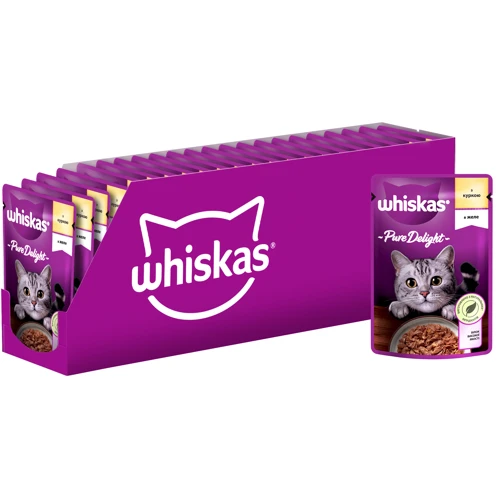 Упаковка влажного корма для котов Whiskas AMMP c курицей в желе 28х85г (5900951263422): Порода Все породы