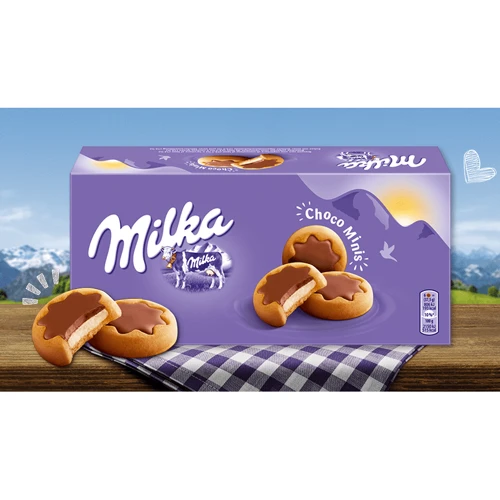 Печиво Milka Chocco Minis, 150 г (WT3941): Вага нетто 150 г