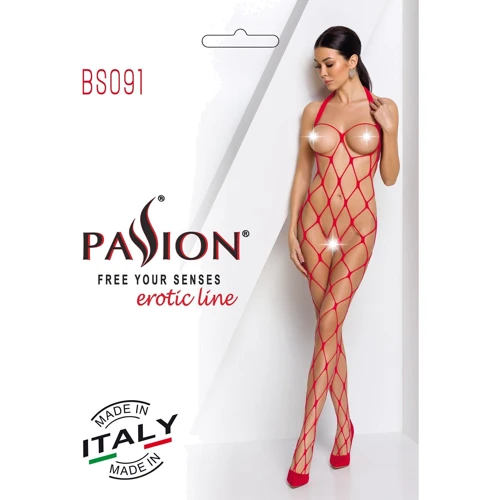 Бодистокинг Passion BS091 red