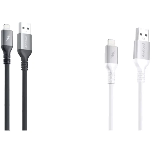 Кабель Proove USB Cable to Lightning ReGen Silicone 2.4A 1m Black (CCRS12001101): Тип USB Cable - Lightning