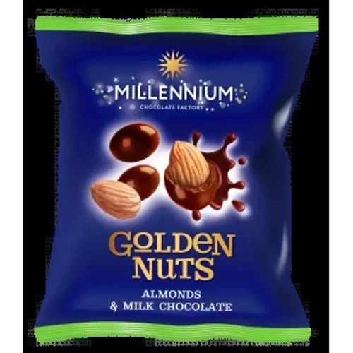 Драже Millennium Golden Nut миндаль в молочном шоколаде 100 г (4820075508234)
