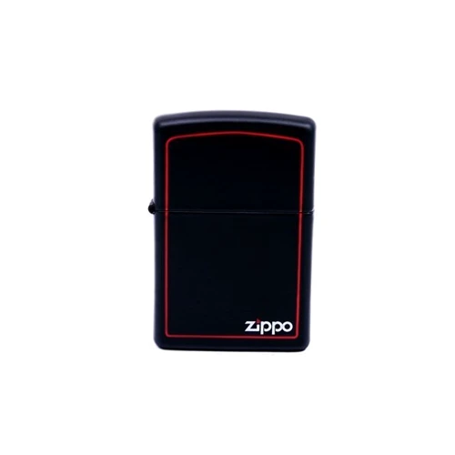 Зажигалка Zippo BLACK MATTE w/ BORDER (218ZB) фото 2