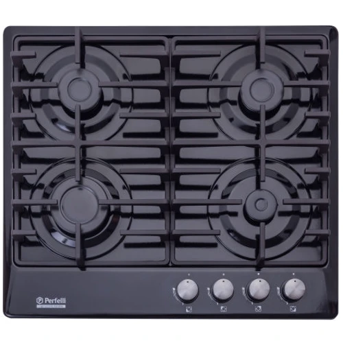 Варочная поверхность газовая Perfelli HGM 61490 BL: Размеры для встраивания (ШxГ) 56x49 см