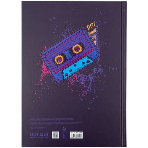 Дневник ученический Kite K21-262-2 Love music твердая обложка фото 4