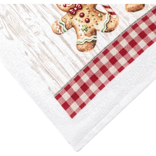 Рушник Набір рушників для кухні Ardesto Christmas Gingerbread, 2 шт, червоний (ART3863HG)