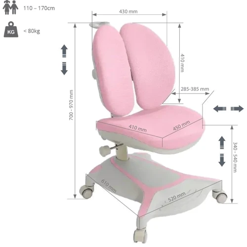 Дитяче крісло FunDesk Bunias Pink фото 8
