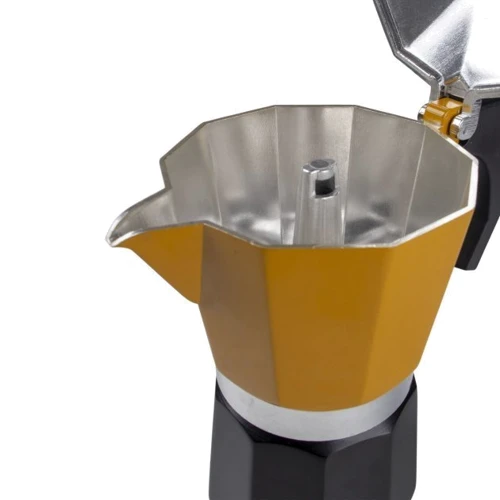 Гейзерна кавоварка Bo-Camp Hudson 6-cups Yellow/Black 250 мл (2200522): Обсяг, л 0.25