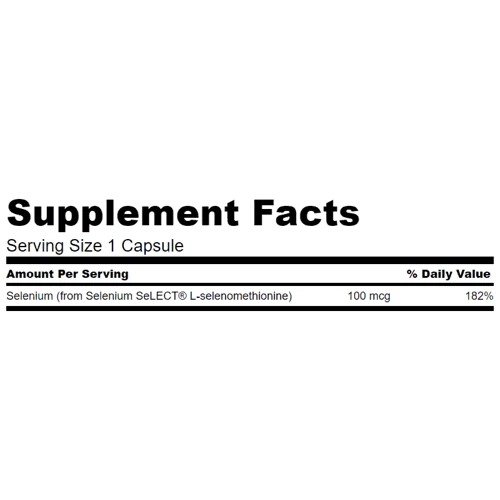 Swanson, Selenium L-Selenomethionine 100 mcg 200 caps (SWA-01235): Форма випуску капсули