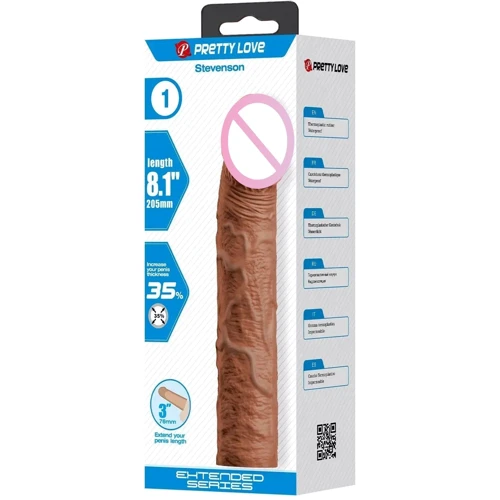 Удлиняющая насадка LYBAILE Pretty Love - Stevenson 8.1" Brown (BI-026268-1)