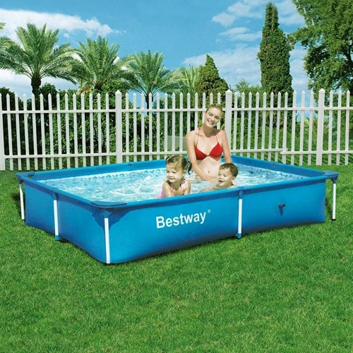 Басейн Bestway каркасний 56401 прямокутний 221-150-43 см фото 2