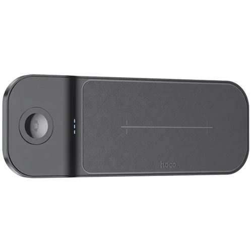 Зарядное устройство Hoco Wireless Charger CQ5 Step 3in1 Black for iPhone 16 I 15 I 14 I 13 I 12 series, Apple Watch and Apple AirPods: Сила тока 2.4А и более