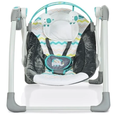 Крісло-гойдалка Mastela Deluxe Portable Swing Сіро-блакитні (6503)