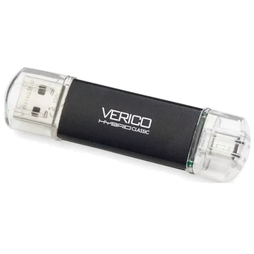 USB-флешка Verico 64GB Hybrid Classic USB-C+USB Black (1UDOV-TCBK63-NN)