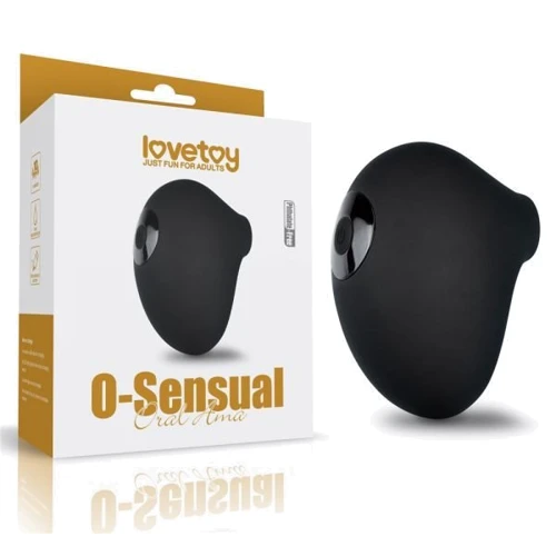 Вакуумный клиторальный стимулятор LoveToy O-Sensual Oral Ama Black