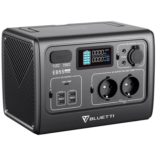 Зарядная станция Bluetti EB55 537Wh 700W UA: Емкость аккумулятора, Вт/ч 537