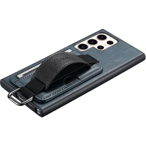 Чехол для телефонов Epik Leather Case Wallet and Straps Blue for Samsung S928 Galaxy S24 Ultra фото 6