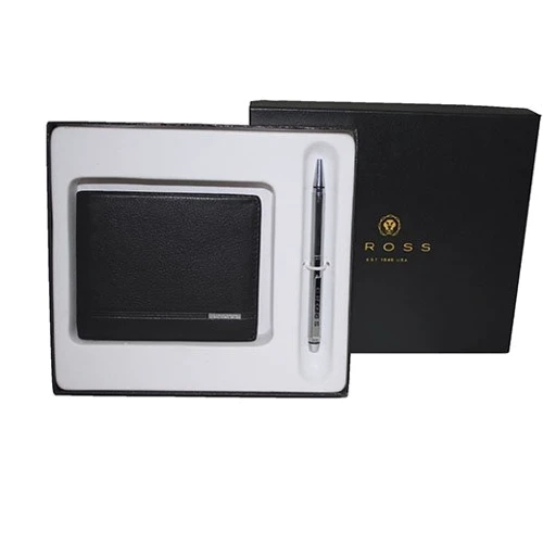 Набір Cross Slim Wallet & Agenda Pen Set (портмоне+ручка) чорний (436B-1): Тип Наборы