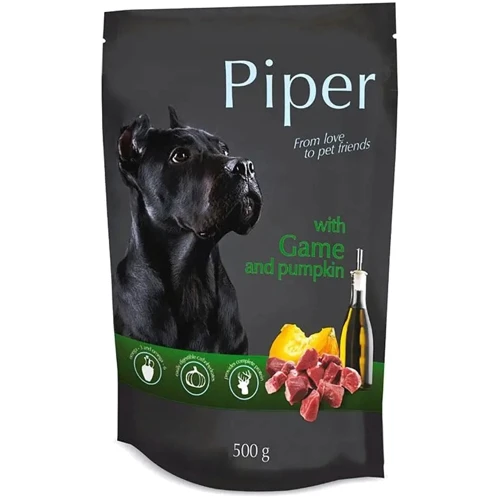 Вологий корм для собак Dolina Noteci Piper Dog з дичиною та гарбузом 500 г (32076)