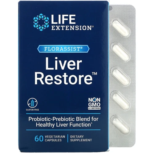 Life Extension FLORASSIST Liver Restore Витамины для восстановления печени 60 капсул