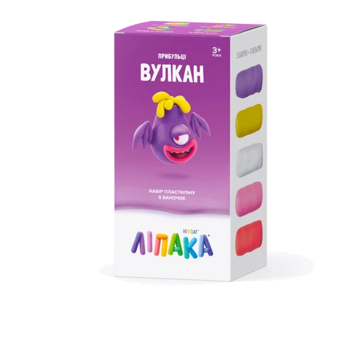 Набор интерактивного пластилина с приложением Ліпака Вулкан