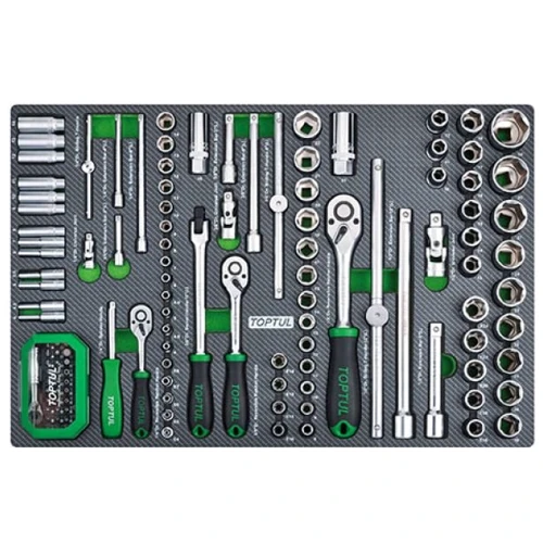 Набор инструмента 1/4", 3/8", 1/2" 126ед TOPTUL GEDC611