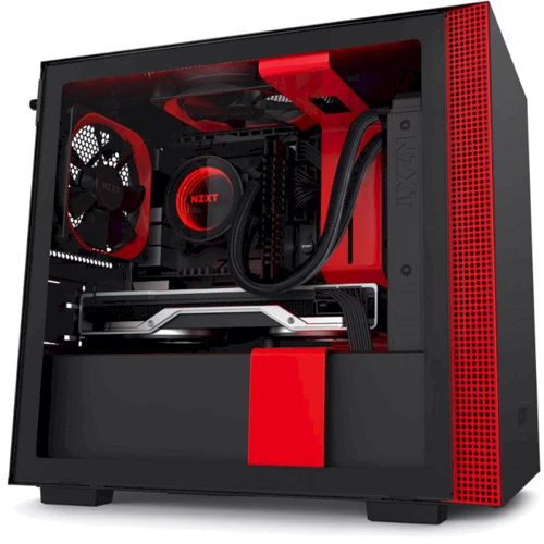 Корпус NZXT H210i Matte Black / Red (CA-H210I-BR) фото 9